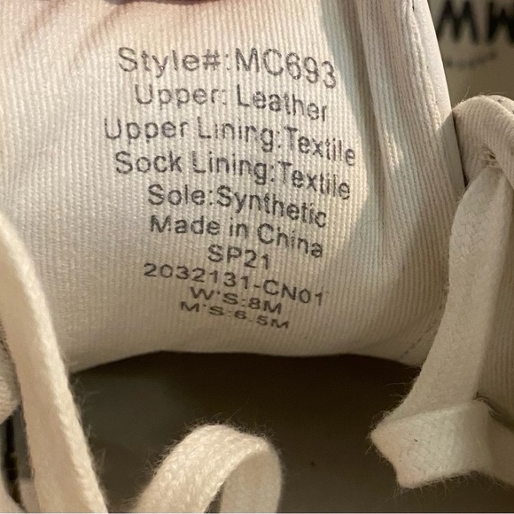 Madewell Sidewalk Low-Top Sneakers Snake Embossed Leather: Wave Edition 8‎ - Picture 8 of 8